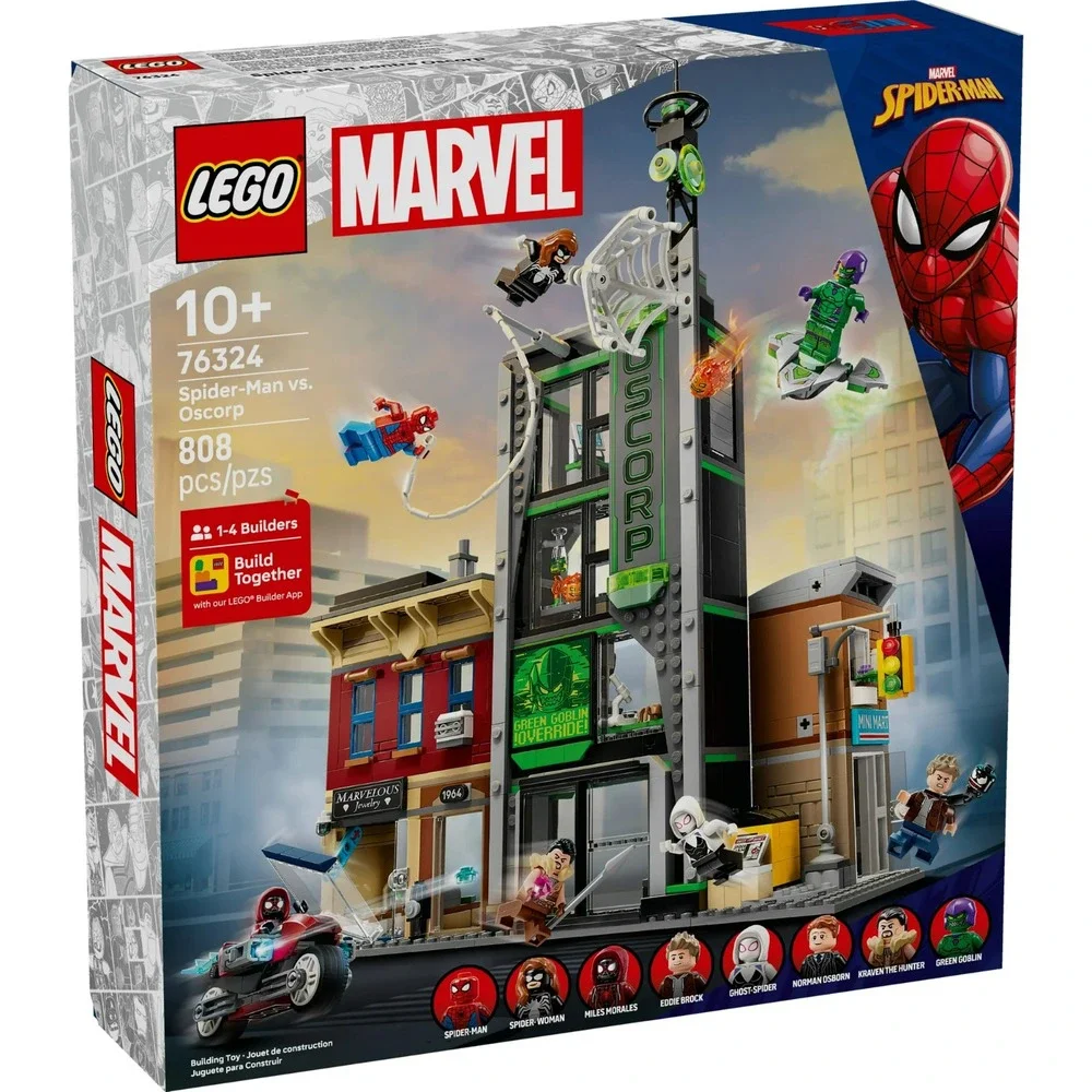 LEGO MARVEL/SPIDER MAN vs OSCORP/808 PCS/76324/NEW/MINT BOX/MSLMSO070226